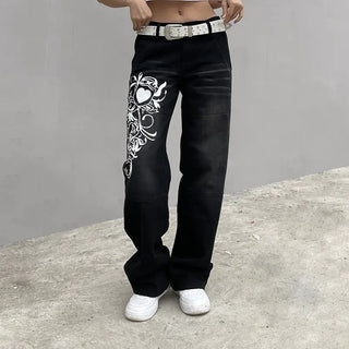 Modenco Printed Cargo Jeans