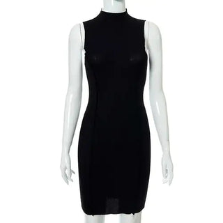 Modenco Ribbed Sleeveless Bodycon Summer Dresses