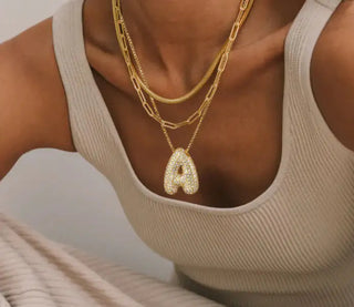 Modenco Letter Initial Necklace