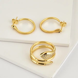 Modenco Gold Snake Rings