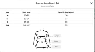 Modenco Lace Summer Beach Set