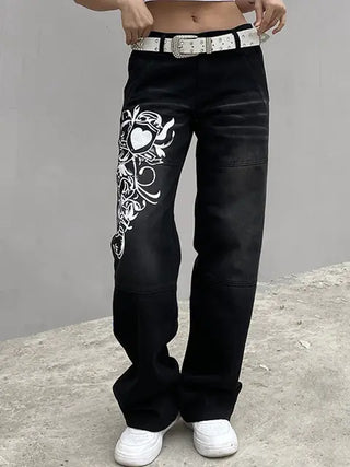 Modenco Printed Cargo Jeans