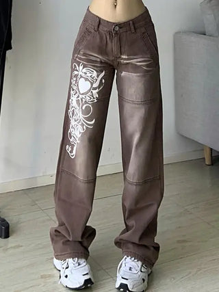 Modenco Printed Cargo Jeans