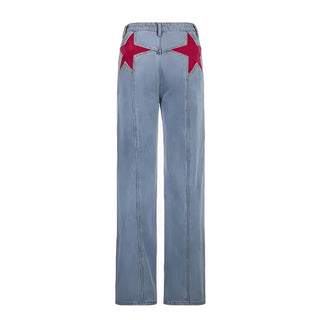 Modenco Star Red Jeans