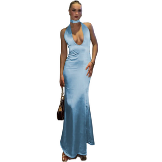 Modenco Satin Halter Dress