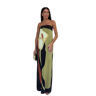 Modenco Avocado Long Dress