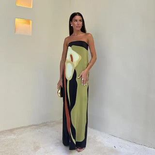 Modenco Avocado Long Dress